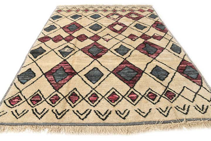 8' 6 x 11' Hand Knotted Moroccan Rug
