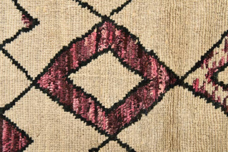 Detail image of 8' 6 x 11' Hand Knotted Moroccan Rug