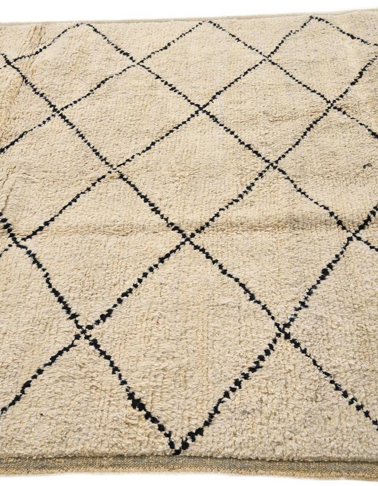 Detail image of 5' 9 x 9' 4  Hand Knotted Moroccan Wool Rug