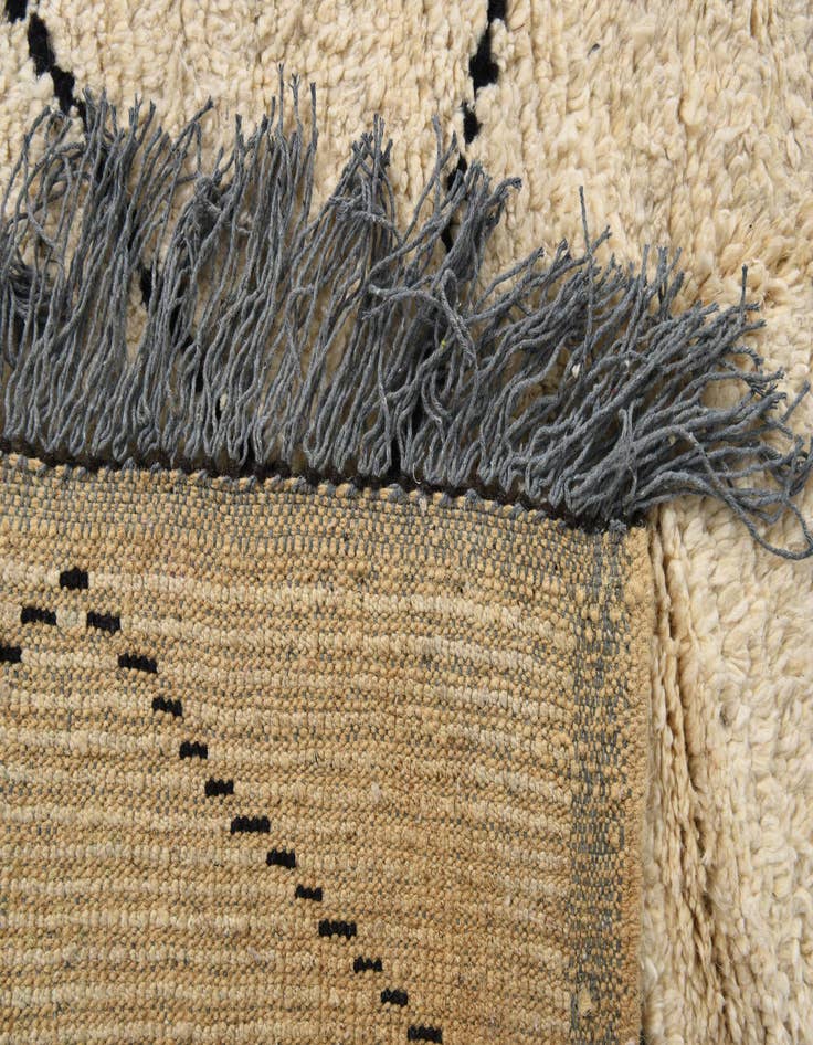 Detail image of 5' 9 x 9' 4  Hand Knotted Moroccan Wool Rug