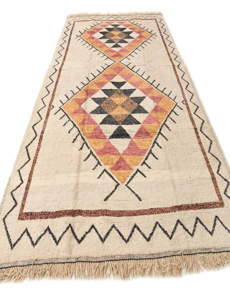 Detail image of 9' 4 x 13' 2  Hand Knotted Moroccan Wool Rug