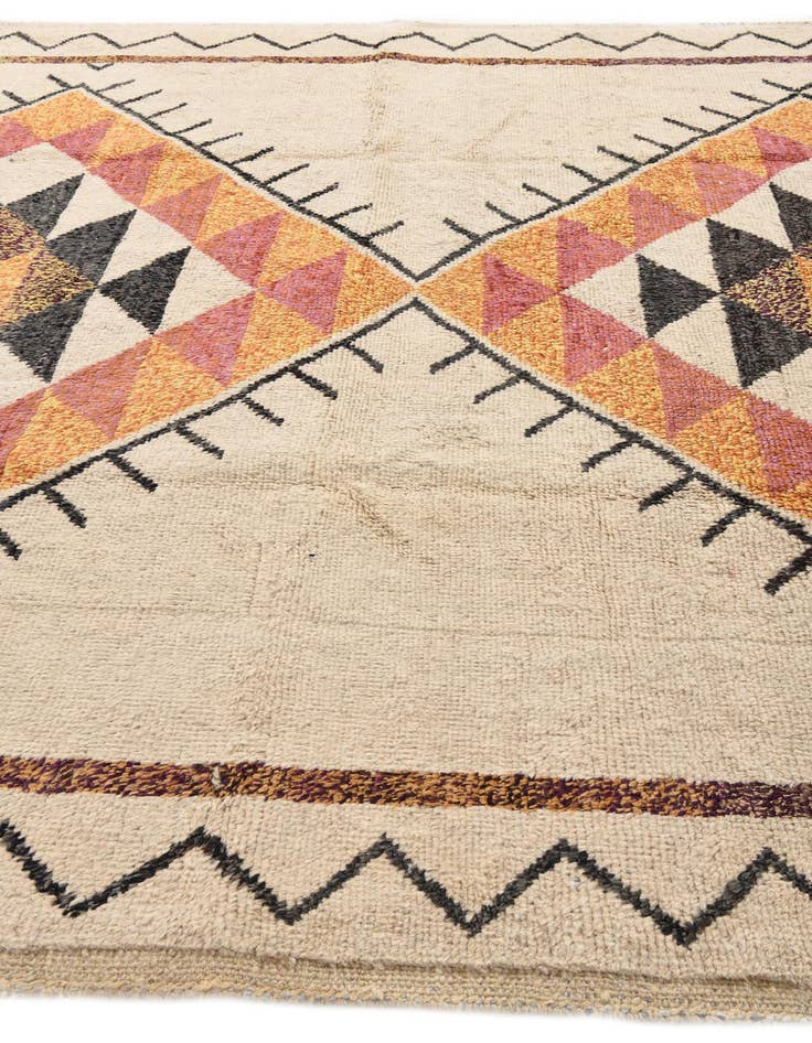 Detail image of 9' 4 x 13' 2  Hand Knotted Moroccan Wool Rug