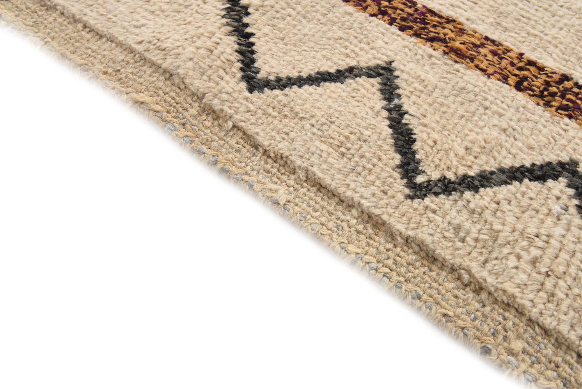 9' 4 x 13' 2 Hand Knotted Moroccan Wool Rug