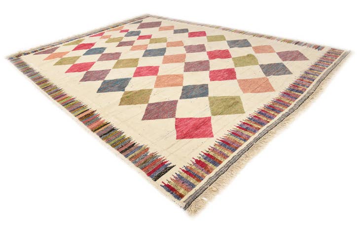 Detail image of 12' x 15' 9 Hand Knotted Moroccan Wool Rug