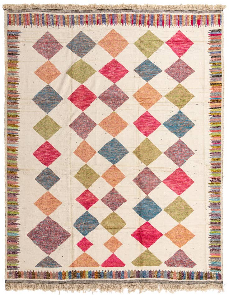 Detail image of 12' x 15' 9 Hand Knotted Moroccan Wool Rug