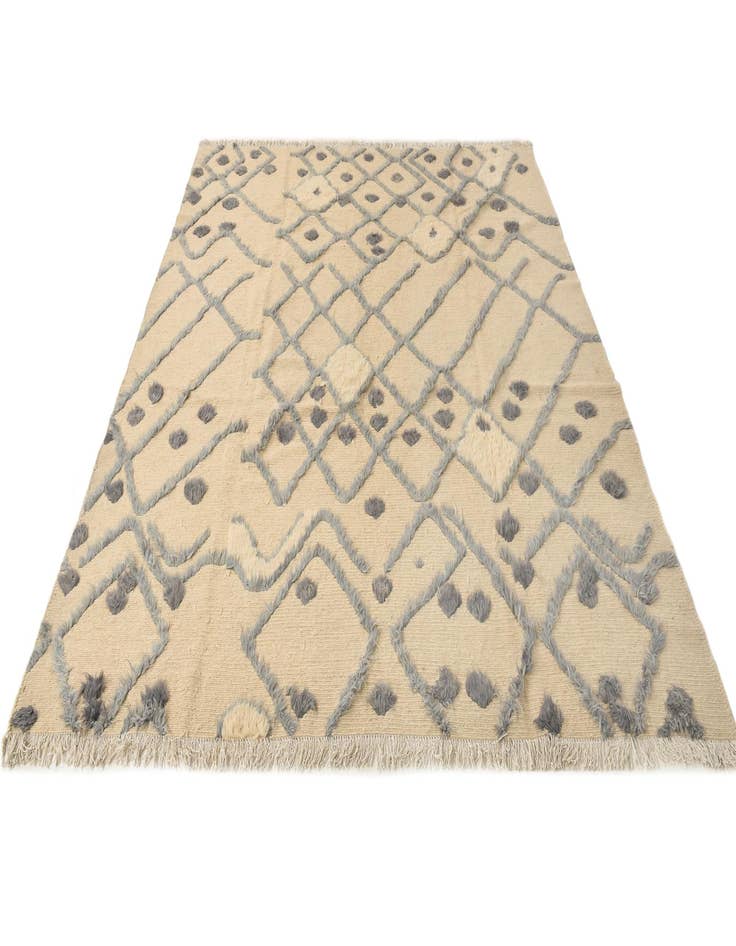 Detail image of 8' 2 x 9' 4 Hand Knotted Moroccan Wool Rug