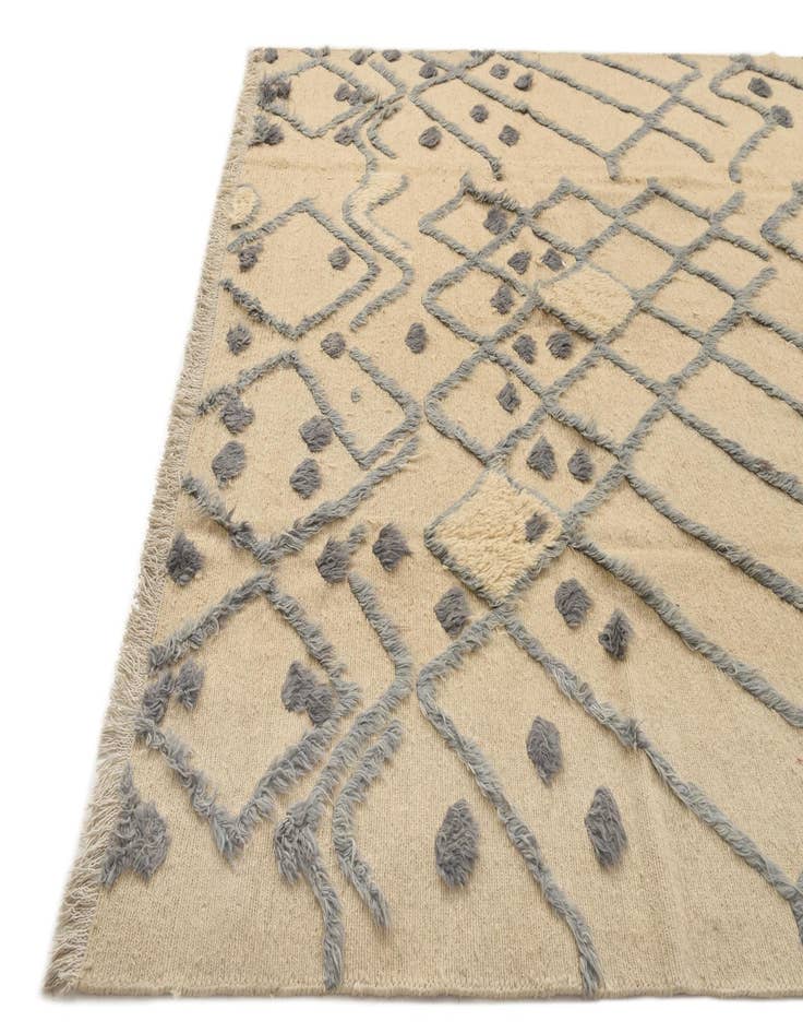 Detail image of 8' 2 x 9' 4 Hand Knotted Moroccan Wool Rug