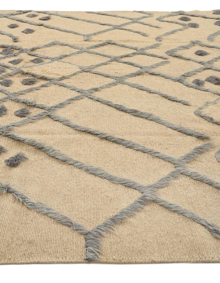 Detail image of 8' 2 x 9' 4 Hand Knotted Moroccan Wool Rug