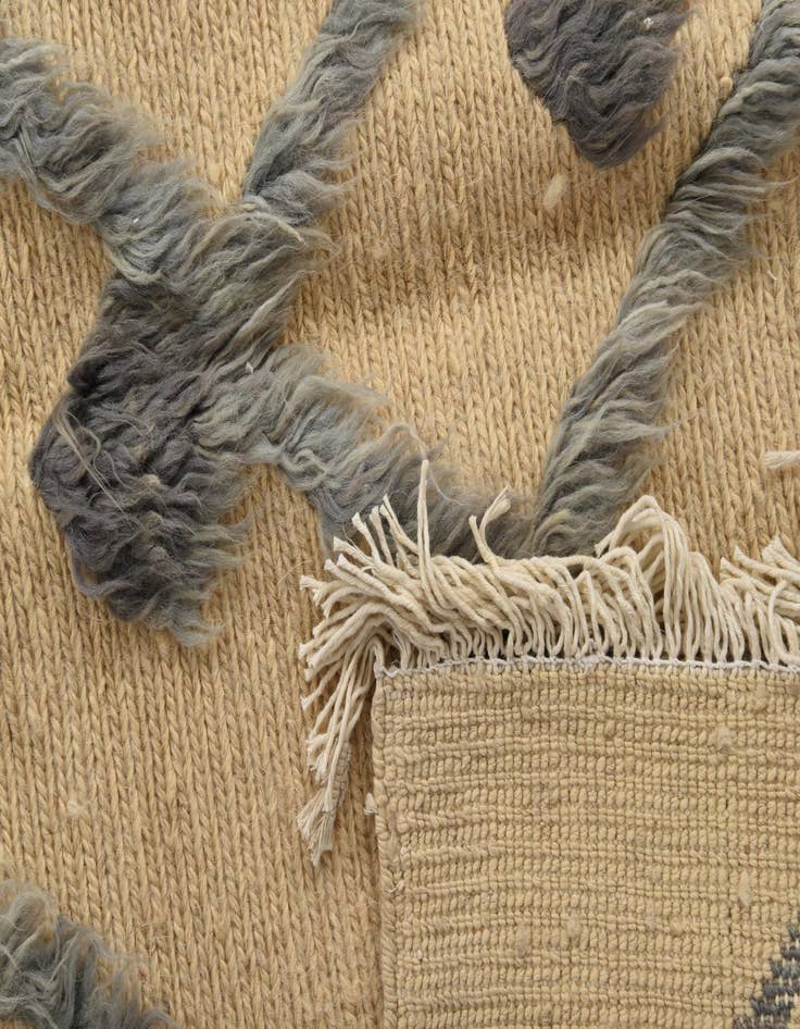 Detail image of 8' 2 x 9' 4 Hand Knotted Moroccan Wool Rug