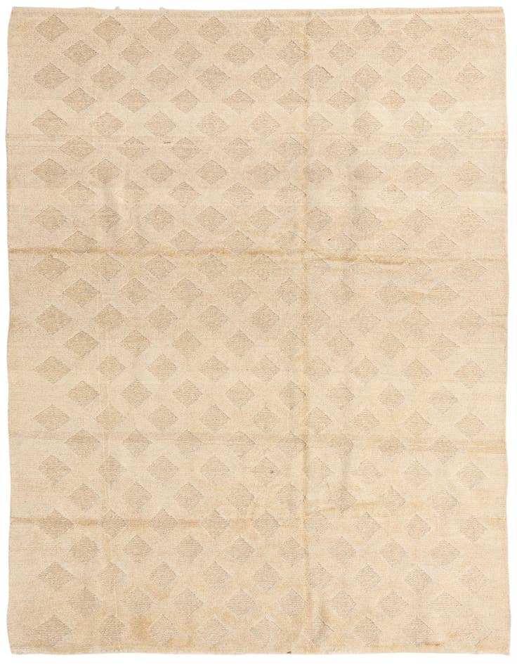 Detail image of 6' 3 x 9' 4 Hand Knotted Moroccan Wool Rug