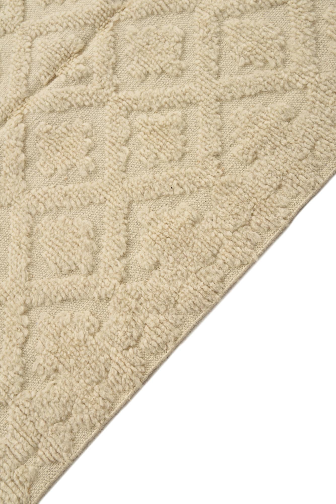 6' 8 x 10' 6 Hand Knotted Moroccan Wool Rug