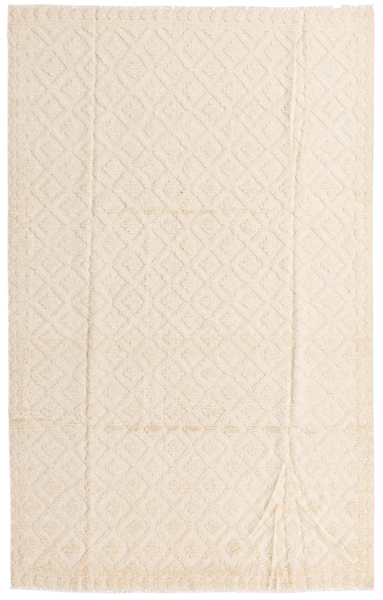 6' 8 x 10' 6 Hand Knotted Moroccan Wool Rug