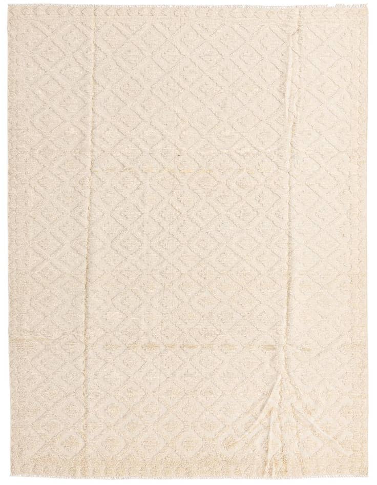 Detail image of 6' 8 x 10' 6 Hand Knotted Moroccan Wool Rug