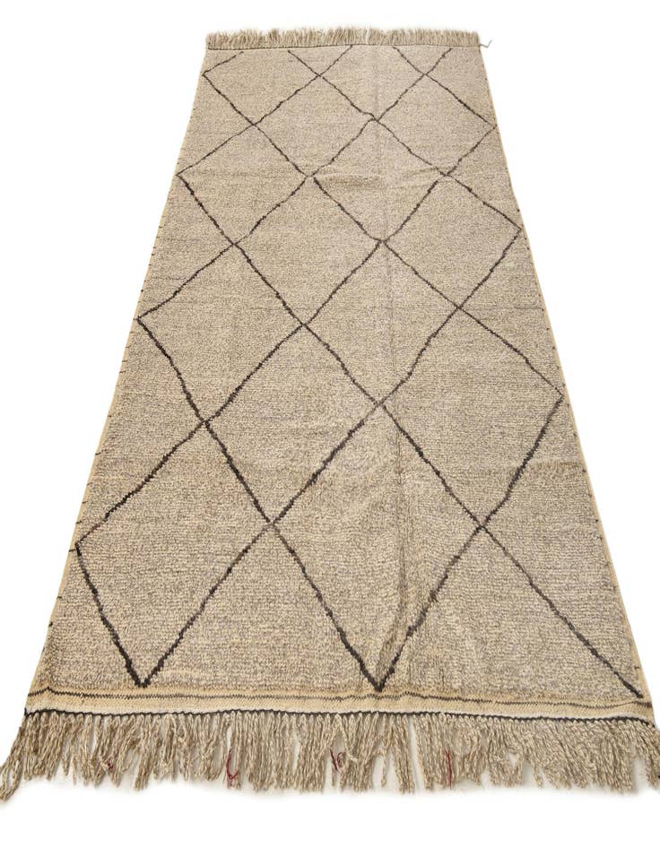 Detail image of 5' 11 x 9' 6  Hand Knotted Moroccan Wool Rug