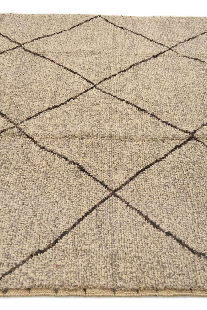 5' 11 x 9' 6 Hand Knotted Moroccan Wool Rug