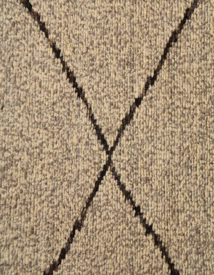 Detail image of 5' 11 x 9' 6  Hand Knotted Moroccan Wool Rug