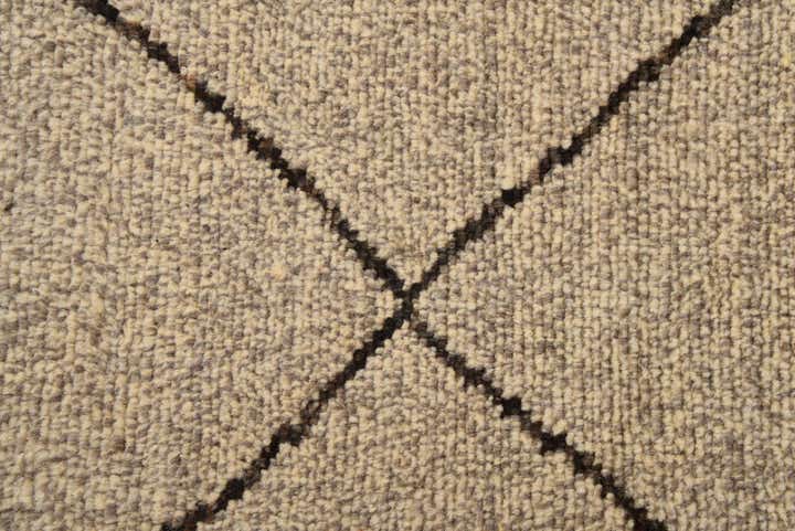 5' 11 x 9' 6 Hand Knotted Moroccan Wool Rug