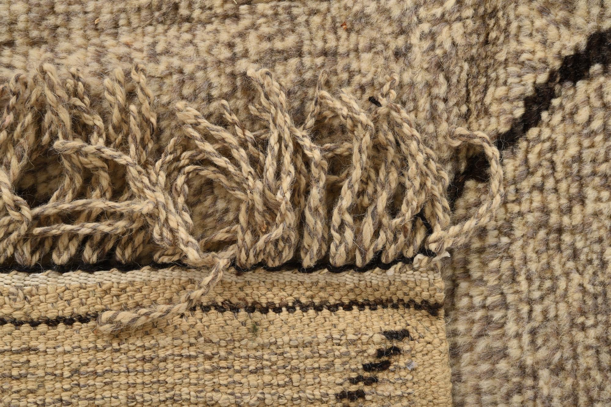 5' 11 x 9' 6 Hand Knotted Moroccan Wool Rug