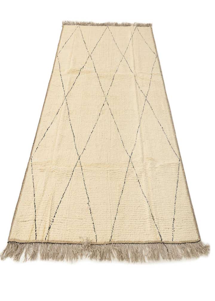 6' 3 x 9' Hand Knotted Moroccan Wool Rug