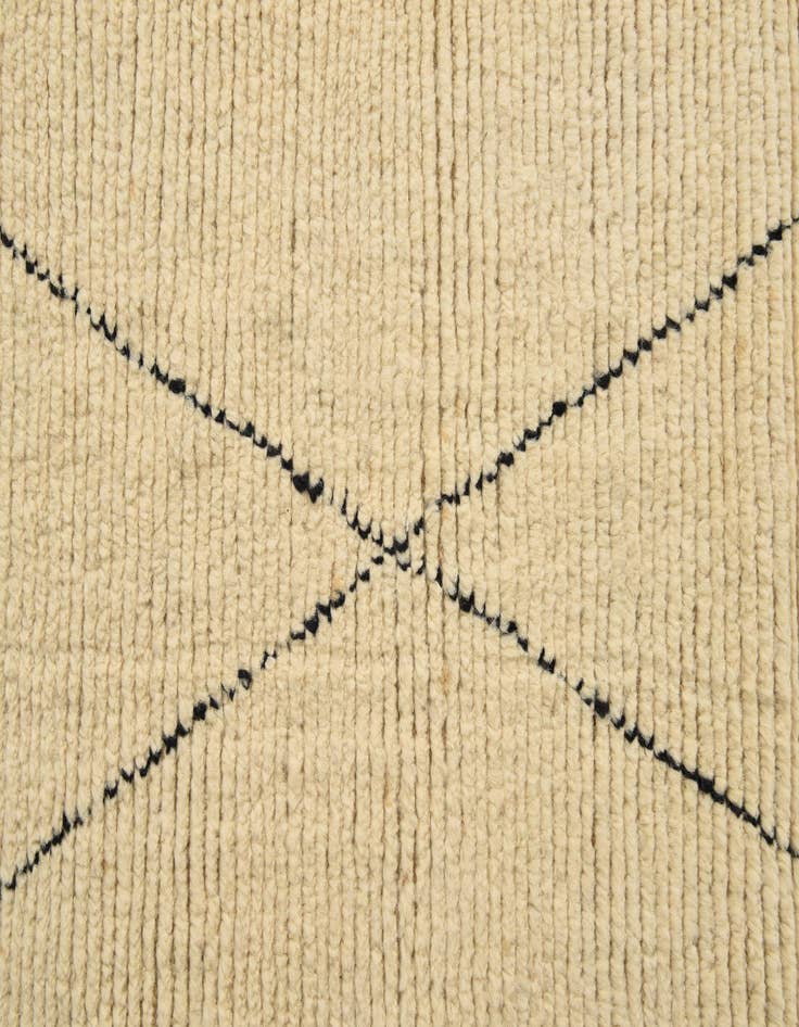 Detail image of 6' 3 x 9' Hand Knotted Moroccan Wool Rug