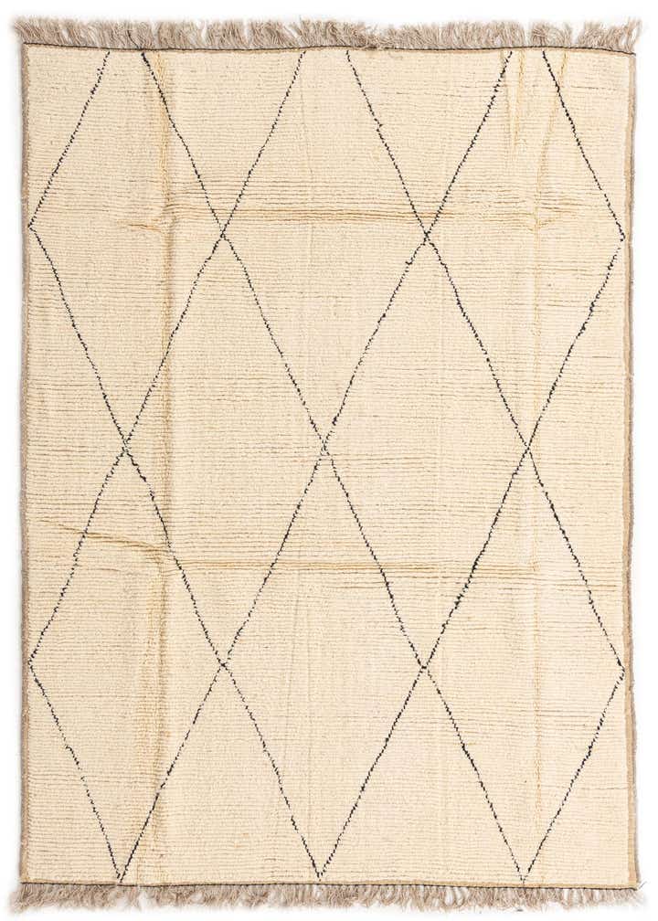 6' 3 x 9' Hand Knotted Moroccan Wool Rug