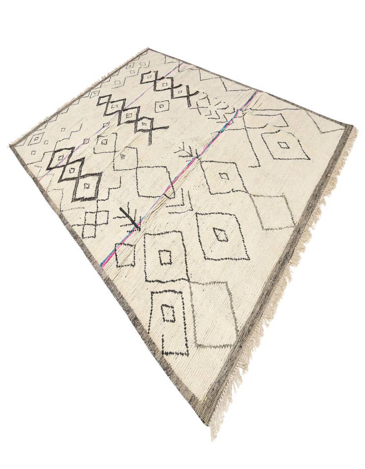 Detail image of 9' x 12' 7  Hand Knotted Moroccan Wool Rug