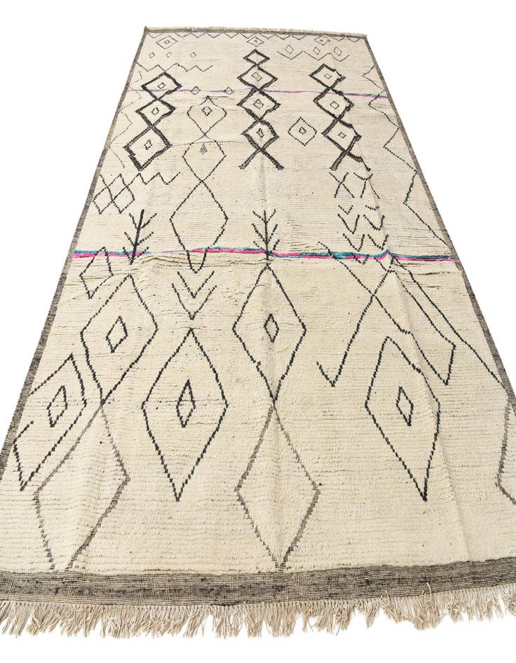 Detail image of 9' x 12' 7  Hand Knotted Moroccan Wool Rug