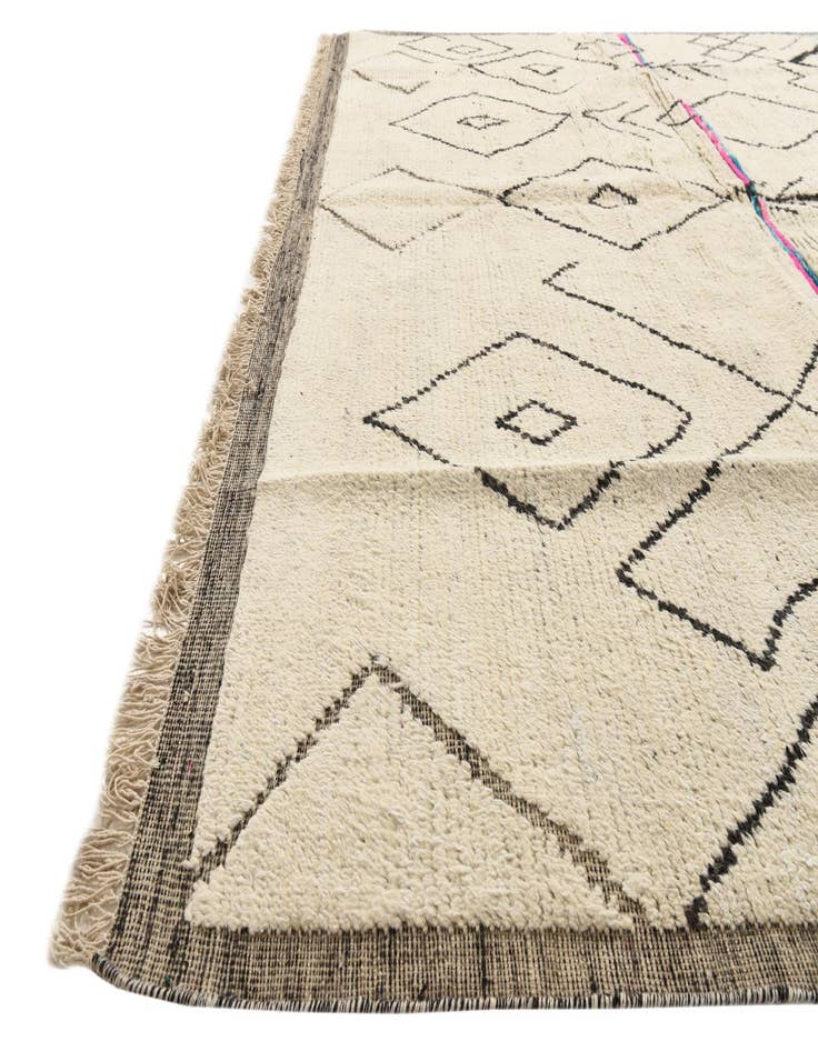 Detail image of 9' x 12' 7  Hand Knotted Moroccan Wool Rug