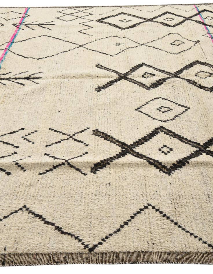 Detail image of 9' x 12' 7  Hand Knotted Moroccan Wool Rug