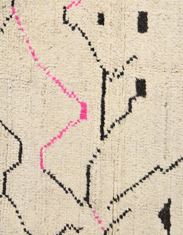 Detail image of 8' x 11'  Hand Knotted Moroccan Wool Rug