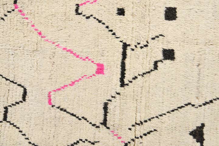 8' x 11' Hand Knotted Moroccan Wool Rug