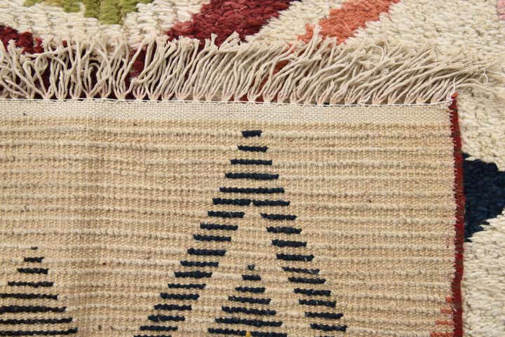 6' 2 x 9' 8 Hand Knotted Moroccan Wool Rug