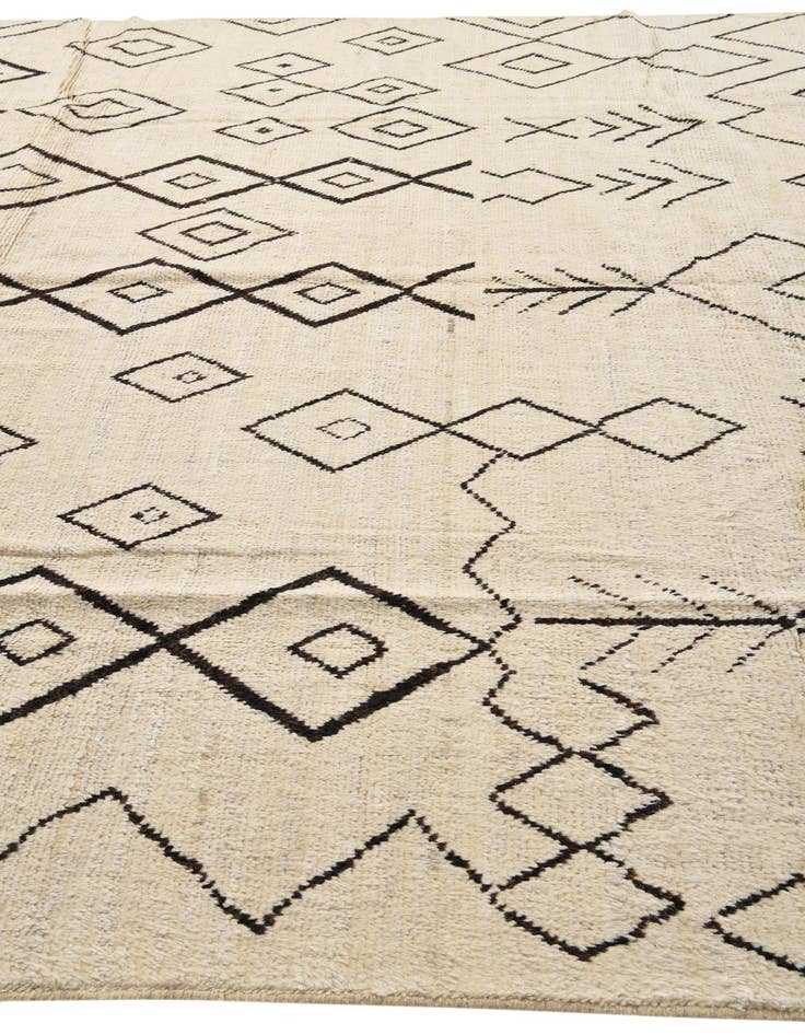 Detail image of 9' 3 x 11' 10  Hand Knotted Moroccan Wool Rug