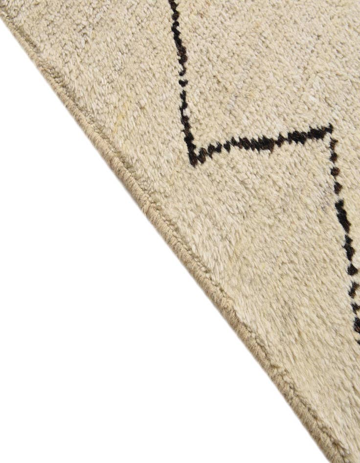 Detail image of 9' 3 x 11' 10 Hand Knotted Moroccan Wool Rug