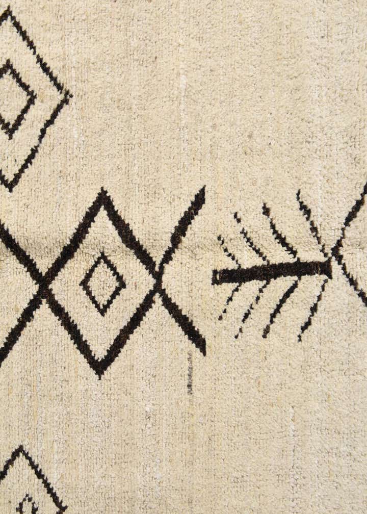 9' 3 x 11' 10 Hand Knotted Moroccan Wool Rug