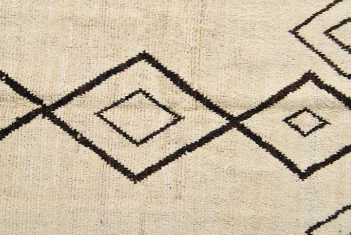 9' 3 x 11' 10 Hand Knotted Moroccan Wool Rug