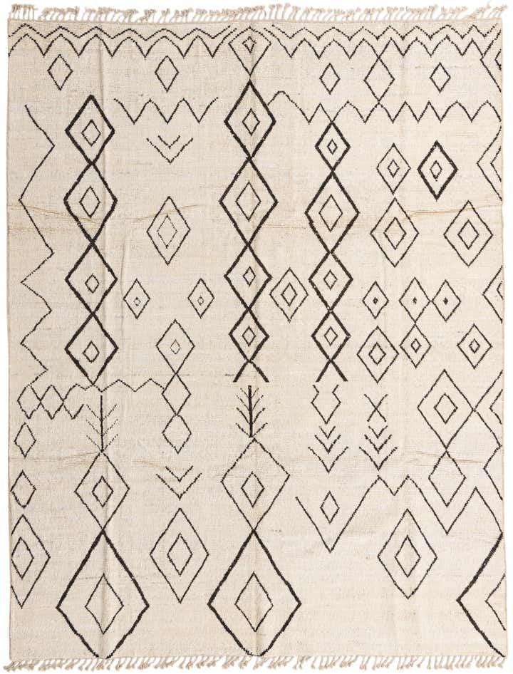 9' 3 x 11' 10 Hand Knotted Moroccan Wool Rug