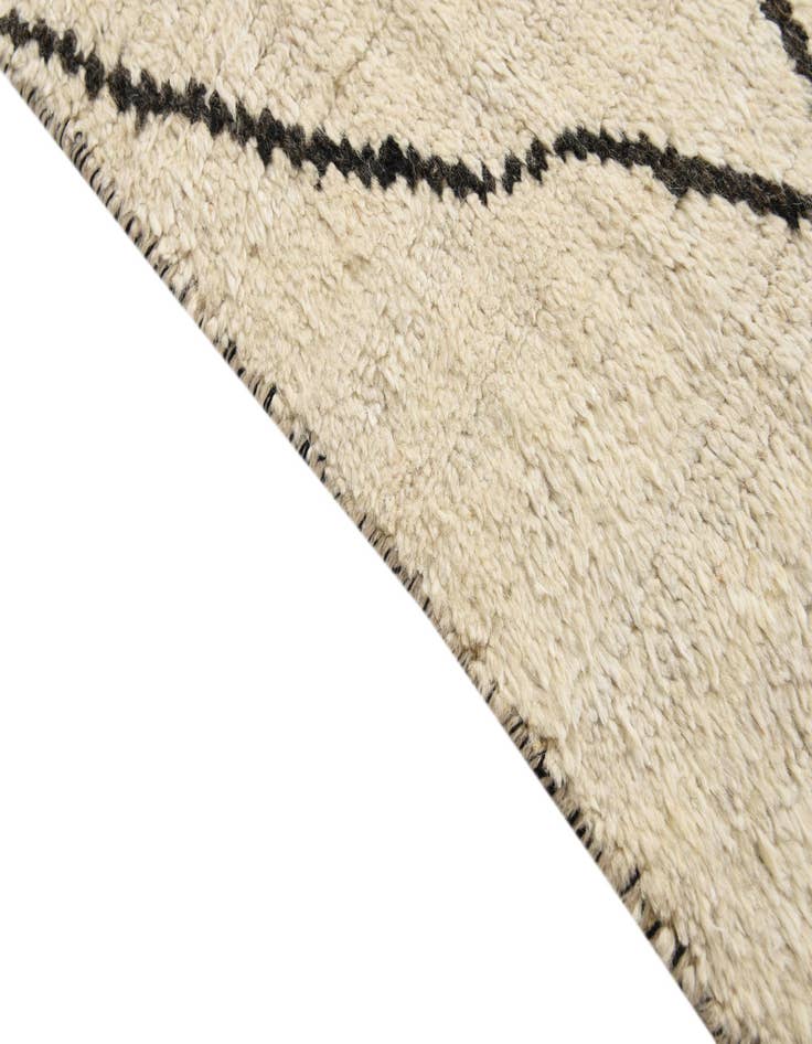 Detail image of 6' 3 x 9' 4  Hand Knotted Moroccan Wool Rug