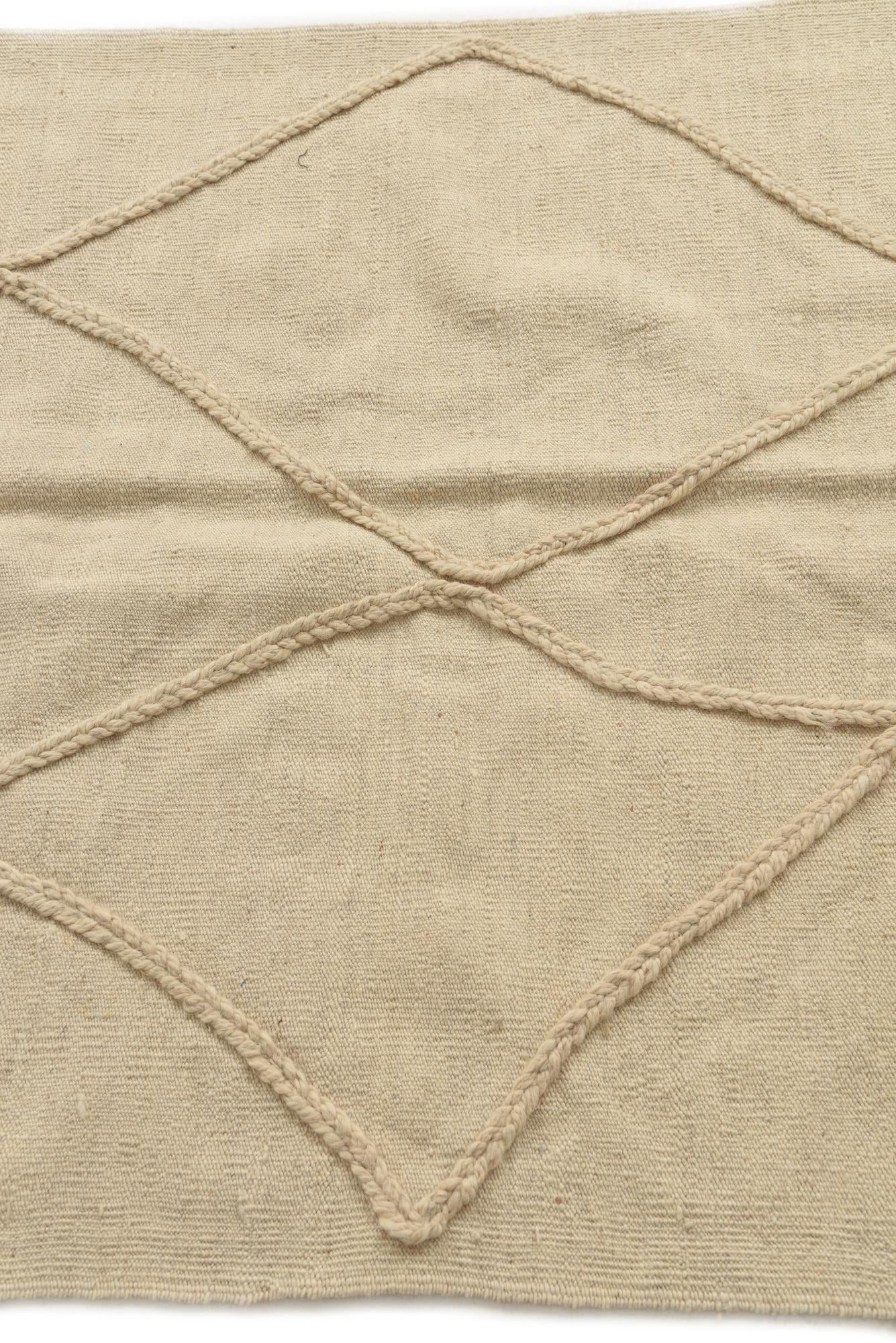 3' 6 x 4' 10 Hand Knotted Moroccan Wool Rug