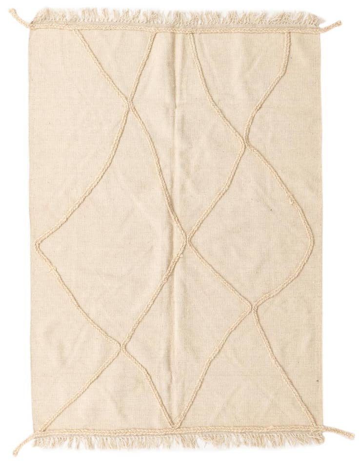 Detail image of 4' 3 x 6' 1 Hand Knotted Moroccan Wool Rug