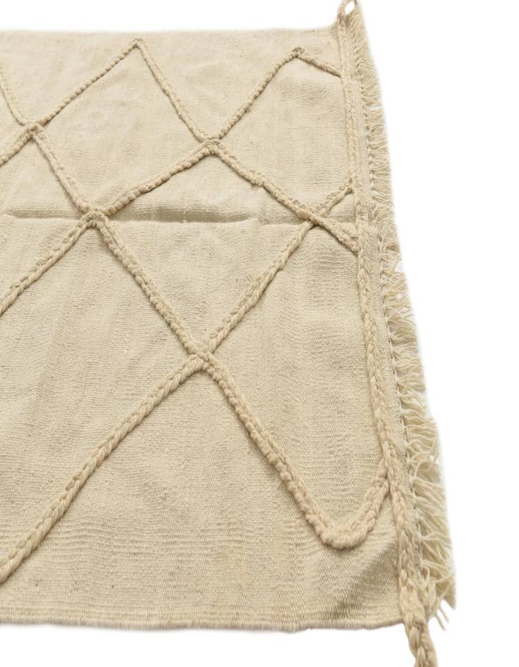 Detail image of 3' 4 x 5'  Hand Knotted Moroccan Wool Rug