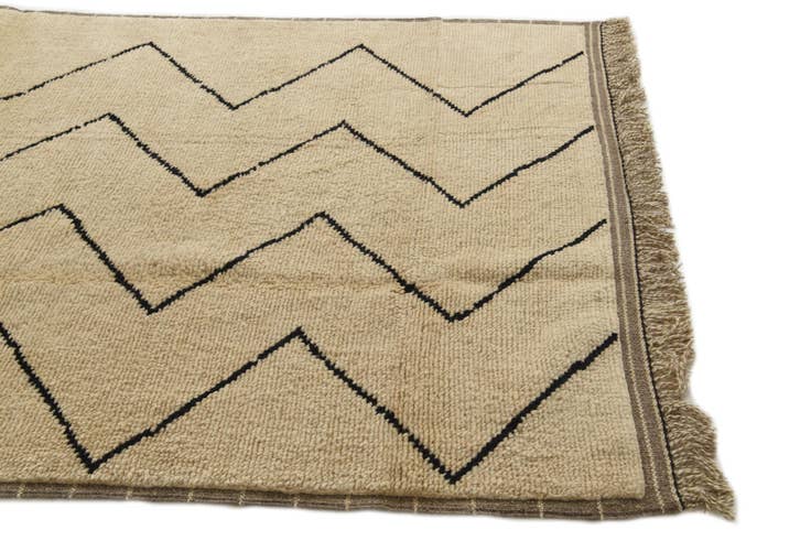Detail image of 5' 4 x 8' 5 Hand Knotted Moroccan Wool Rug