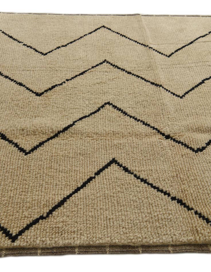 Detail image of 5' 4 x 8' 5  Hand Knotted Moroccan Wool Rug
