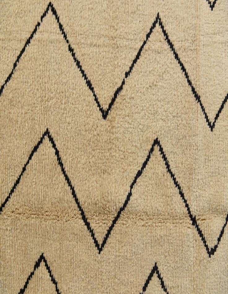 Detail image of 5' 4 x 8' 5  Hand Knotted Moroccan Wool Rug