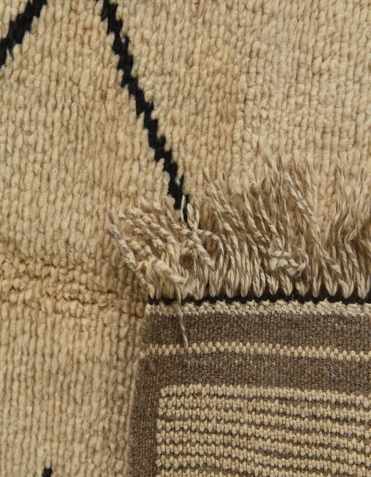 Detail image of 5' 4 x 8' 5  Hand Knotted Moroccan Wool Rug