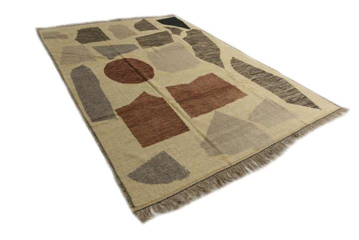 9' 1 x 12' 2 Hand Knotted Moroccan Wool Rug
