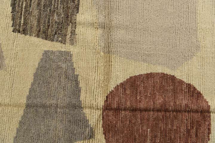 9' 1 x 12' 2 Hand Knotted Moroccan Wool Rug