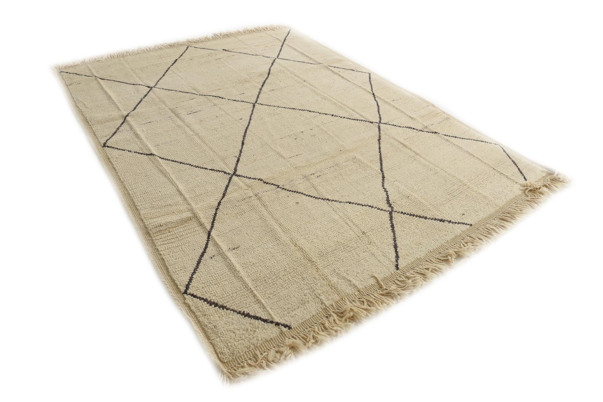7' 10 x 10' 4 Hand Knotted Moroccan Wool Rug