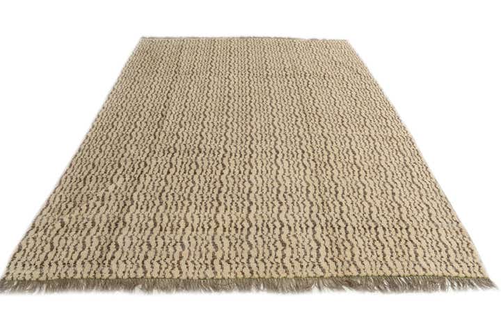 8' 2 x 10' 2 Hand Knotted Moroccan Wool Rug