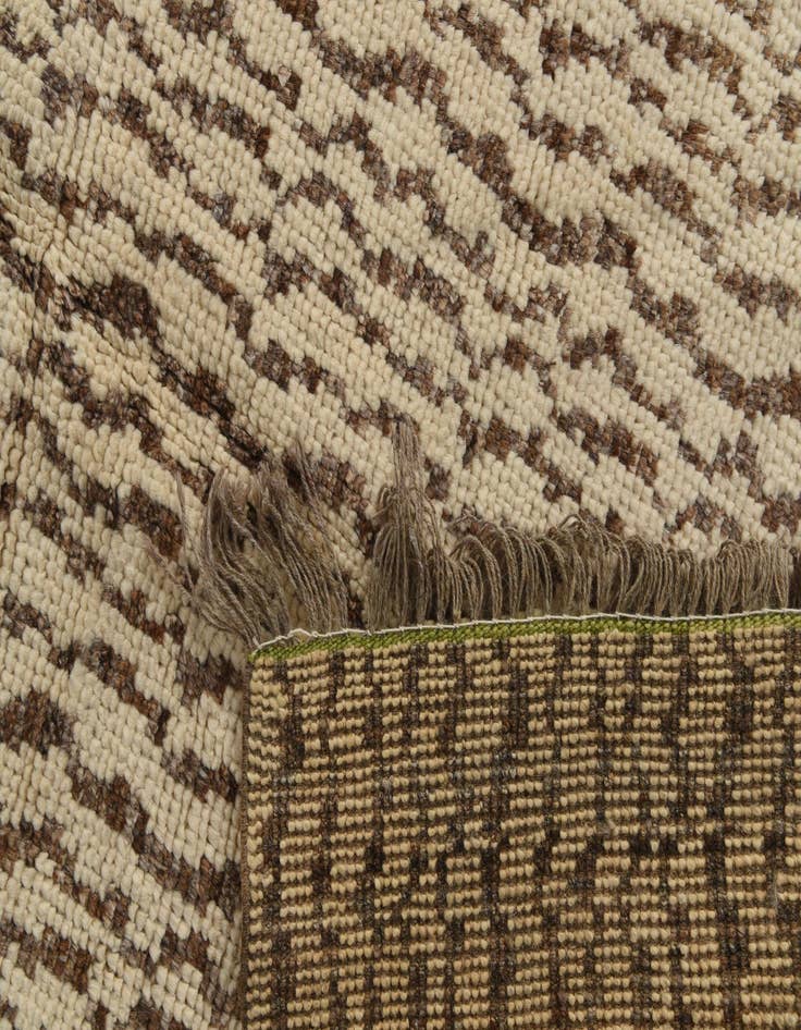 Detail image of 8' 2 x 10' 2  Hand Knotted Moroccan Wool Rug